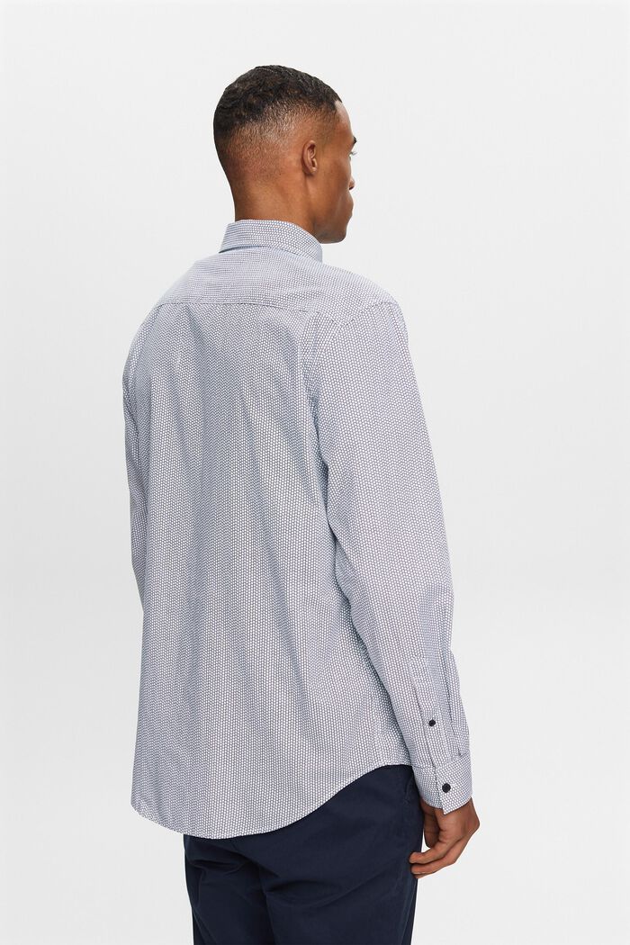 Cotton Poplin Shirt, NAVY, detail image number 3