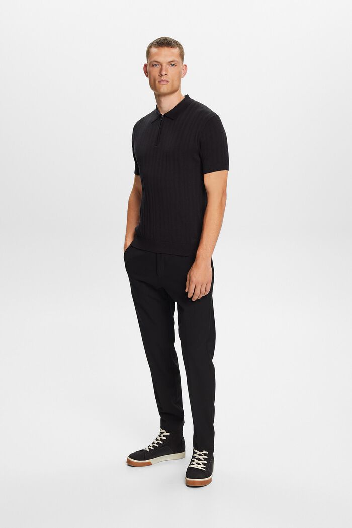 Slim Fit Polo Shirt, BLACK, detail image number 1