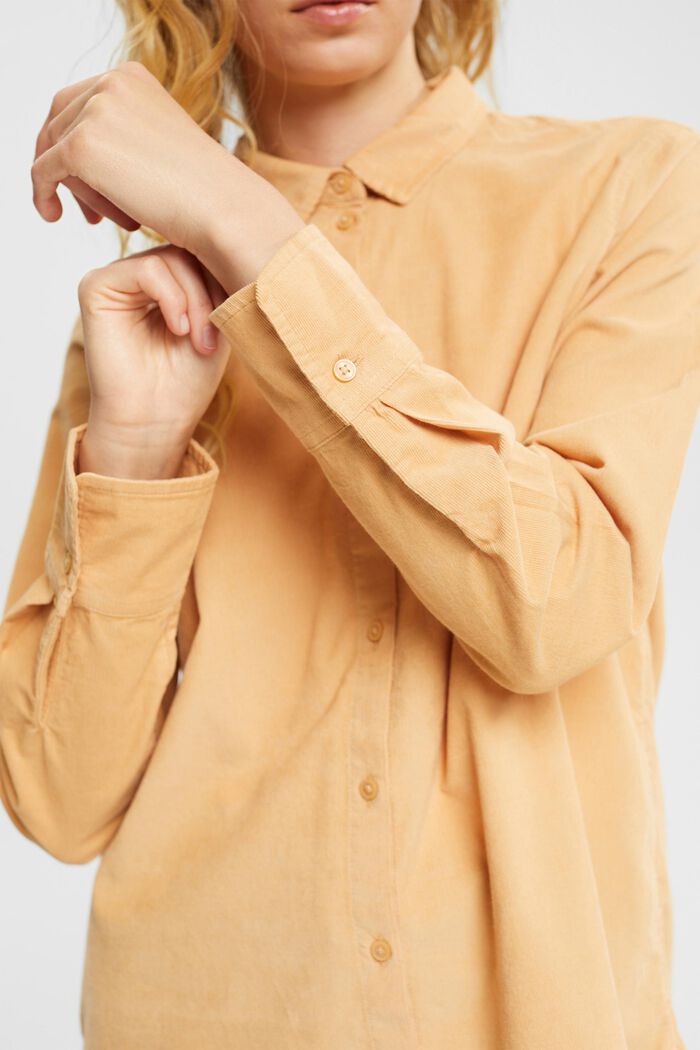 Needlecord shirt blouse, SAND, detail image number 0