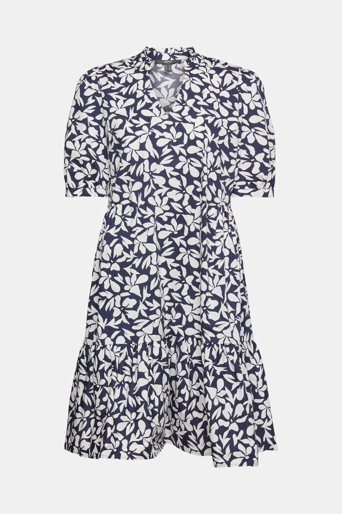 Cotton dress with a print