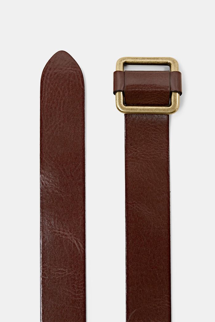 Leather Belt, BORDEAUX RED, detail image number 1