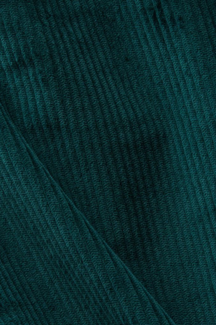 Corduroy Mini Skirt, EMERALD GREEN, detail image number 5