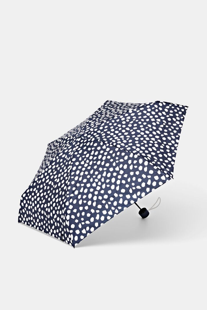 Pocket umbrella with a polka dot pattern, ONE COLOR, overview