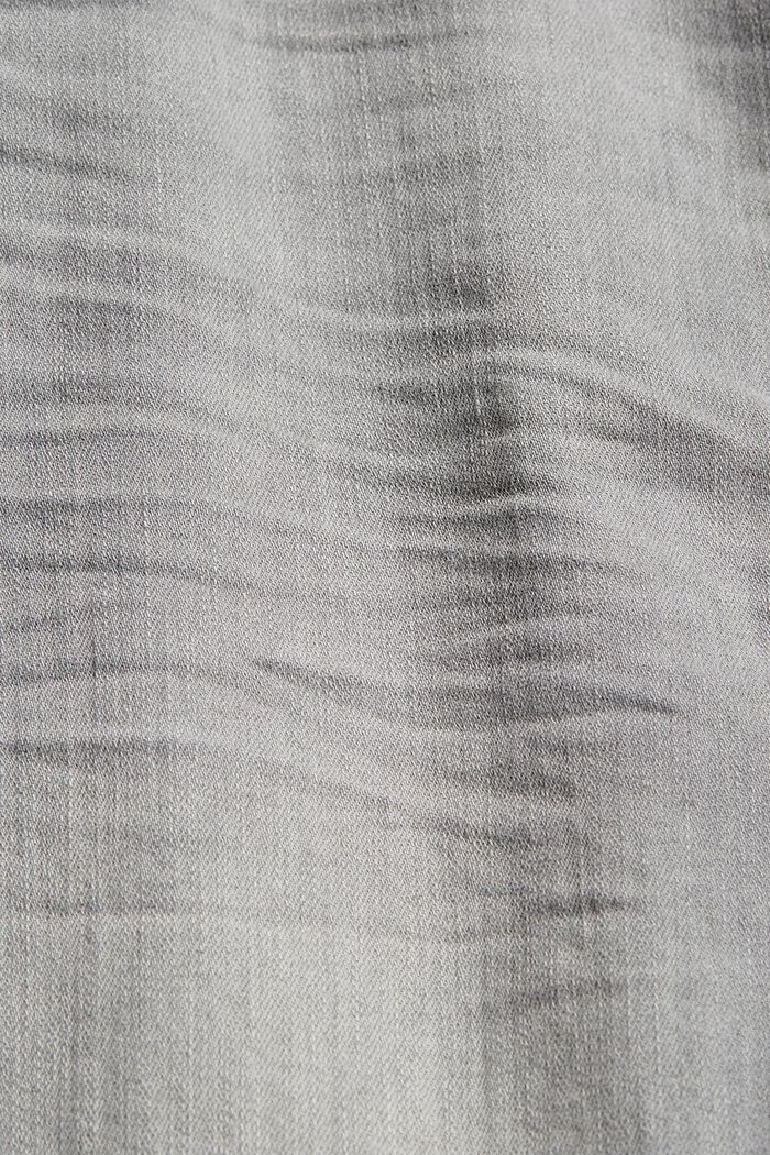 Denim shorts made of organic cotton, GREY MEDIUM WASHED, detail image number 4
