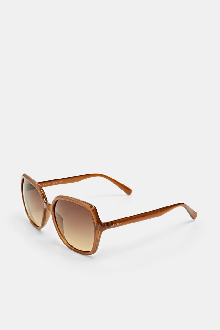 Statement sunglasses with large lenses, BROWN, detail image number 0
