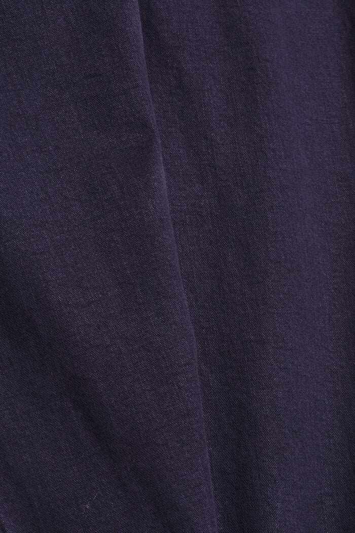 Ankle-length trousers with hem zips, NAVY, detail image number 4