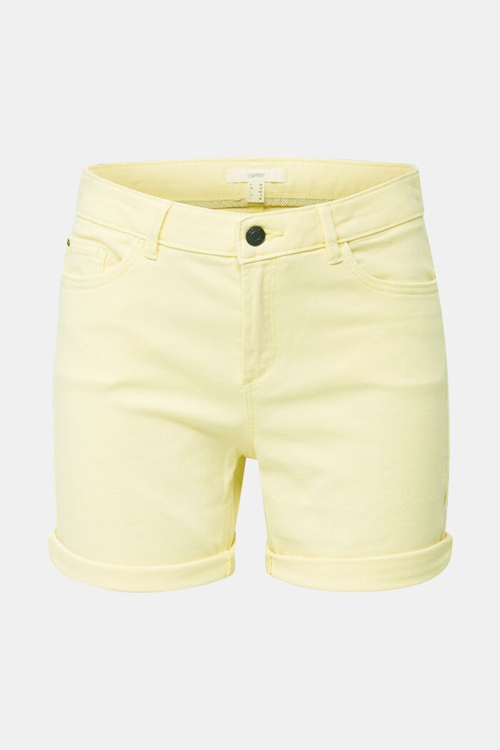 REPREVE® stretch shorts, recycled, LIME YELLOW, detail image number 0