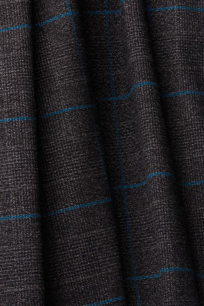 Checked slim fit trousers, ANTHRACITE, detail image number 5