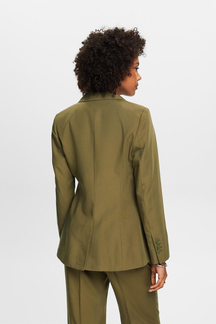 Mix and Match Single-Breasted Blazer, KHAKI GREEN, detail image number 2