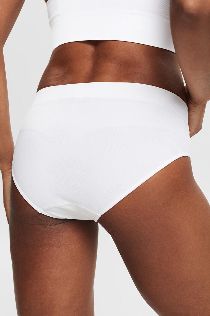 Recycled: soft, comfy hipster briefs, WHITE, detail image number 3