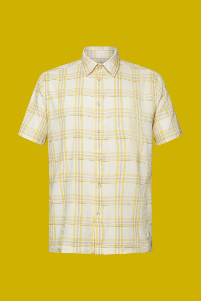 Checked short-sleeve shirt, WHITE, detail image number 9