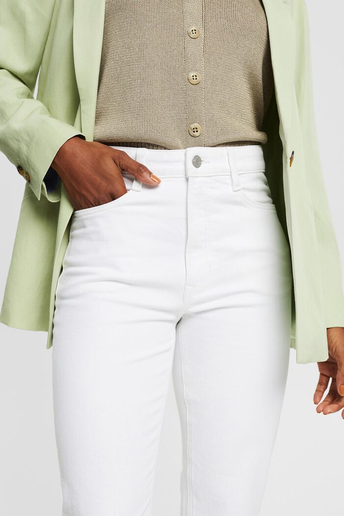 Cotton mom jeans, WHITE, detail image number 2