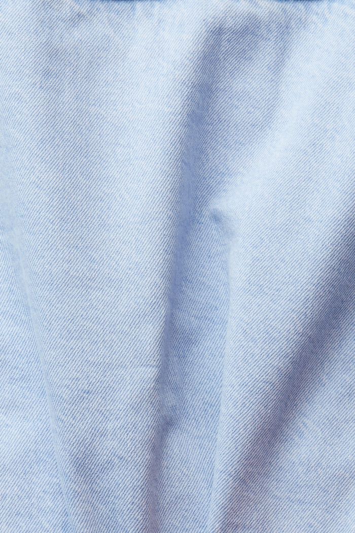 Denim jacket in a patchwork look, BLUE LIGHT WASHED, detail image number 4