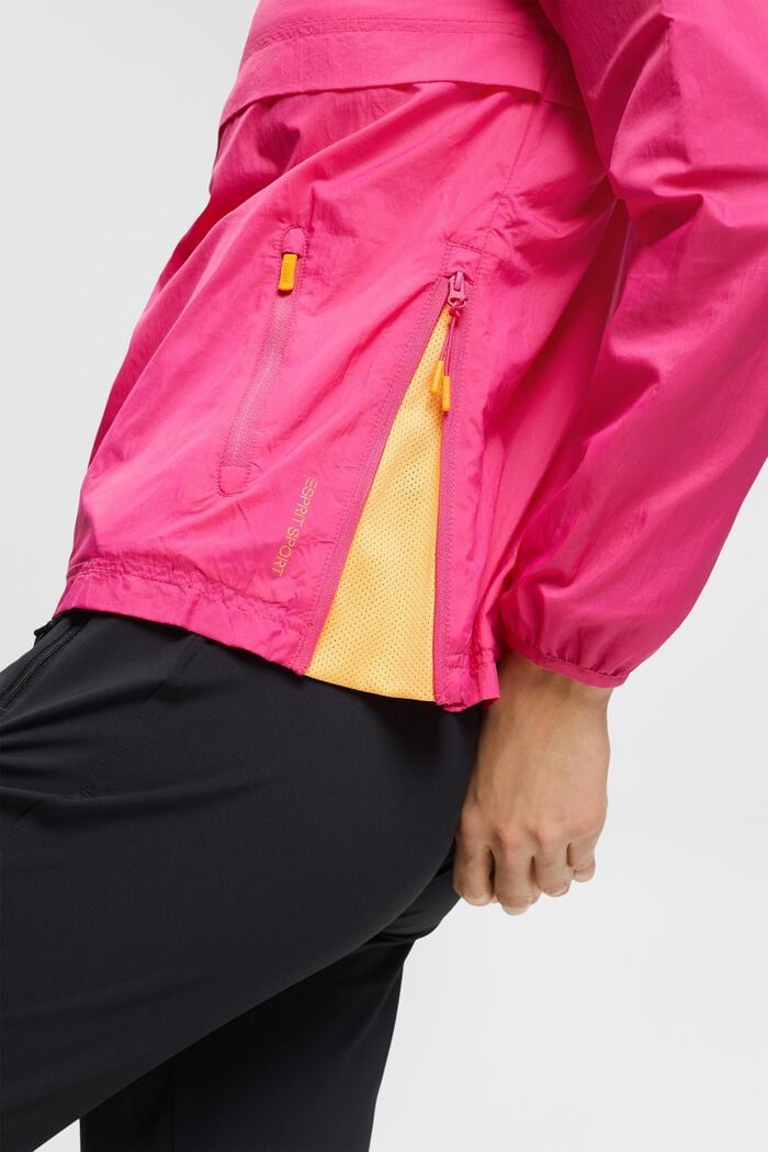 Windbreaker with a hood, PINK FUCHSIA, detail image number 2
