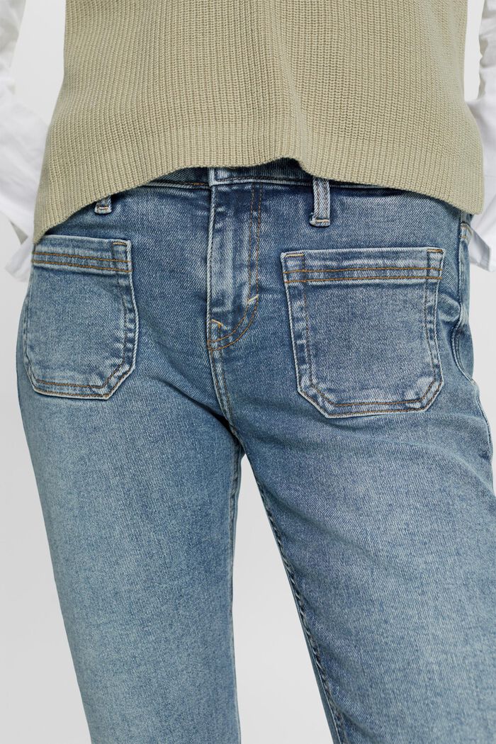 Recycled: mid-rise slim jeans, BLUE LIGHT WASHED, detail image number 2