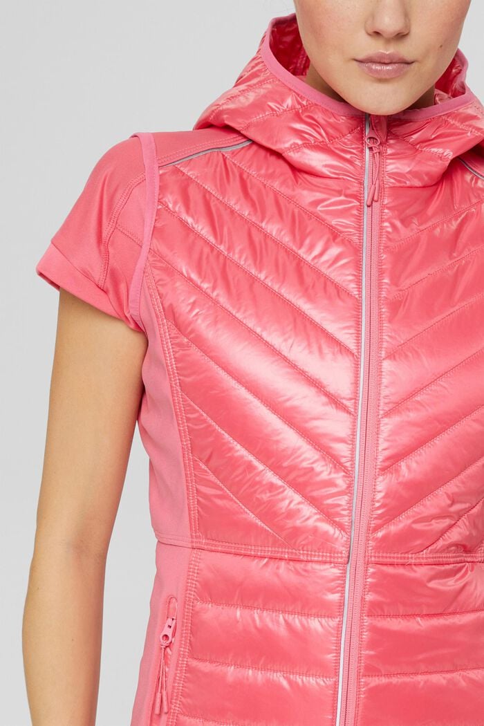 Woven Outdoor-Vest, PINK FUCHSIA, detail image number 2