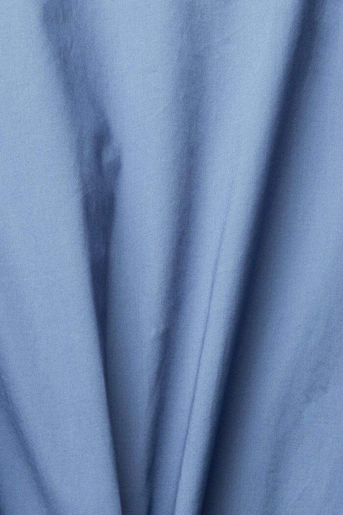 Frill detail cotton dress, GREY BLUE, detail image number 1