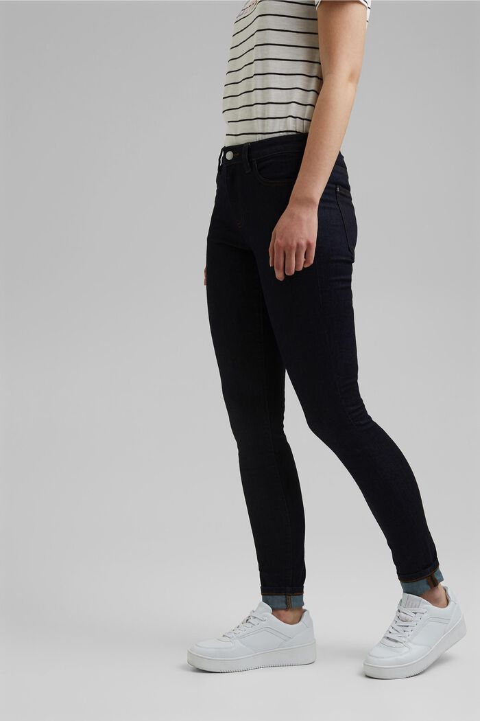 Stretch jeans with organic cotton, BLUE RINSE, detail image number 0