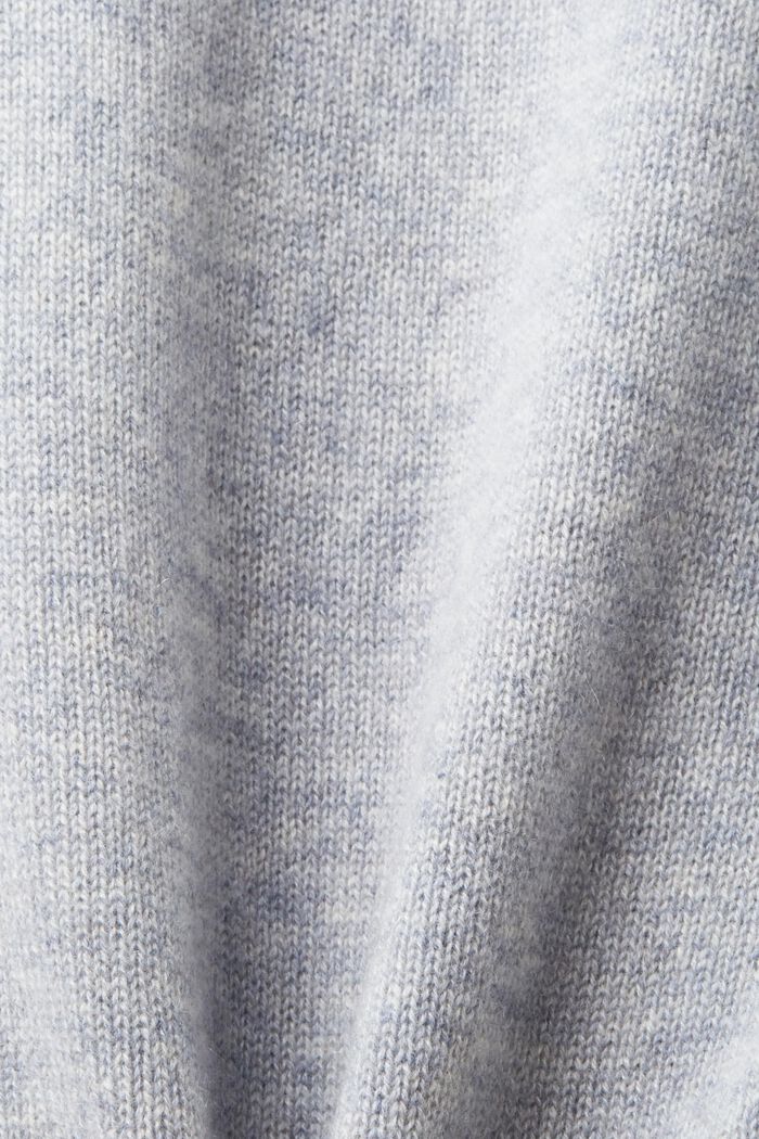 Cashmere sweater, LIGHT GREY, detail image number 5