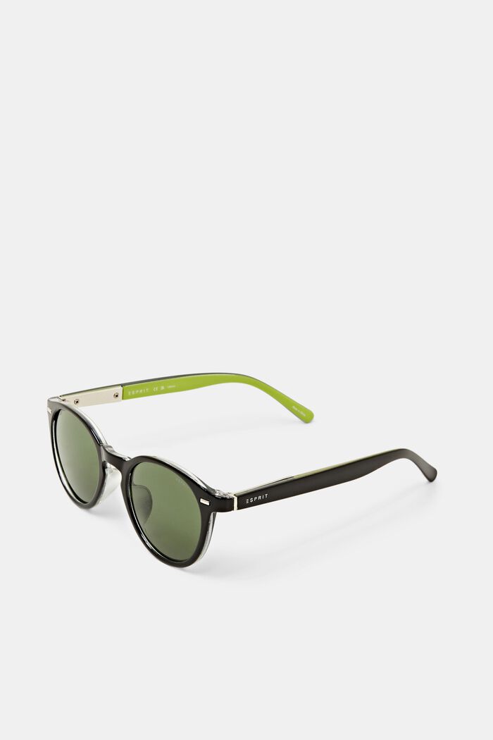 Unisex Round Sunglasses, BLACK, detail image number 1