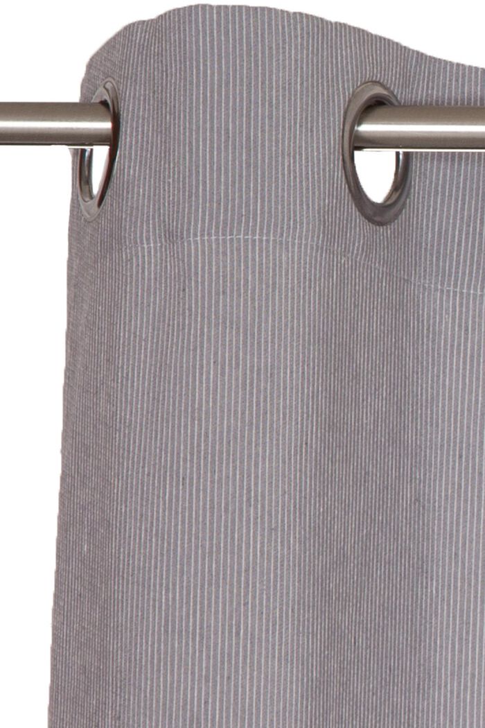 e-needlestripe curtain, GREY, detail image number 2