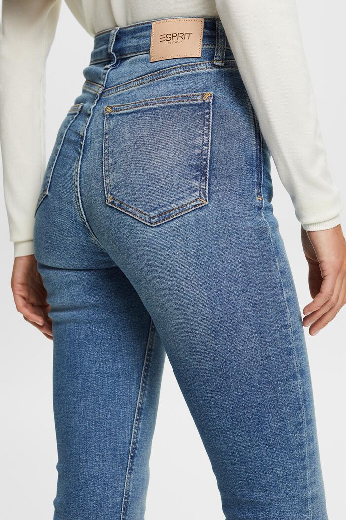 High-rise bootcut stretch jeans, BLUE MEDIUM WASHED, detail image number 2