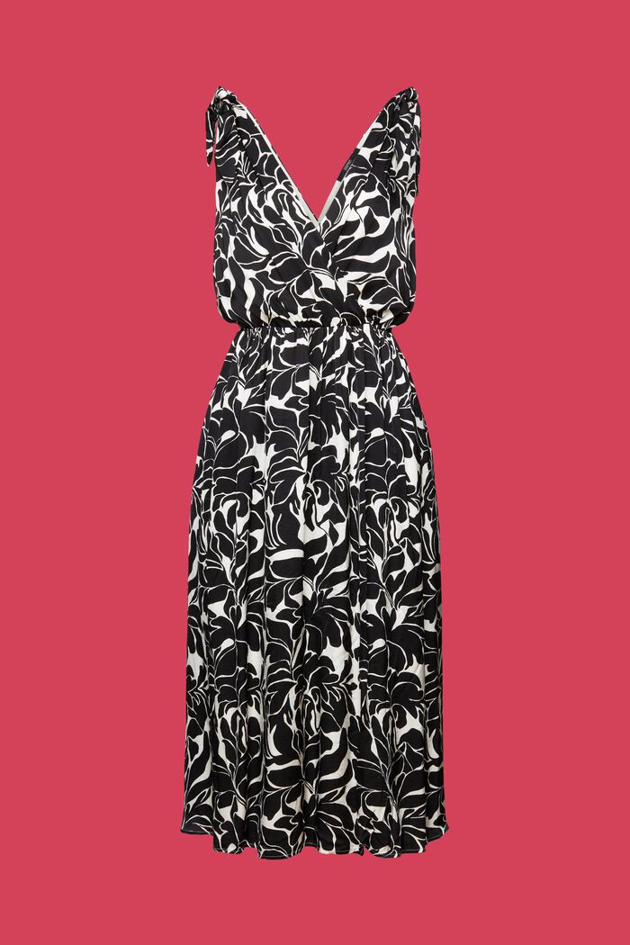 Patterned midi dress, LENZING™ ECOVERO™, WHITE, detail image number 6
