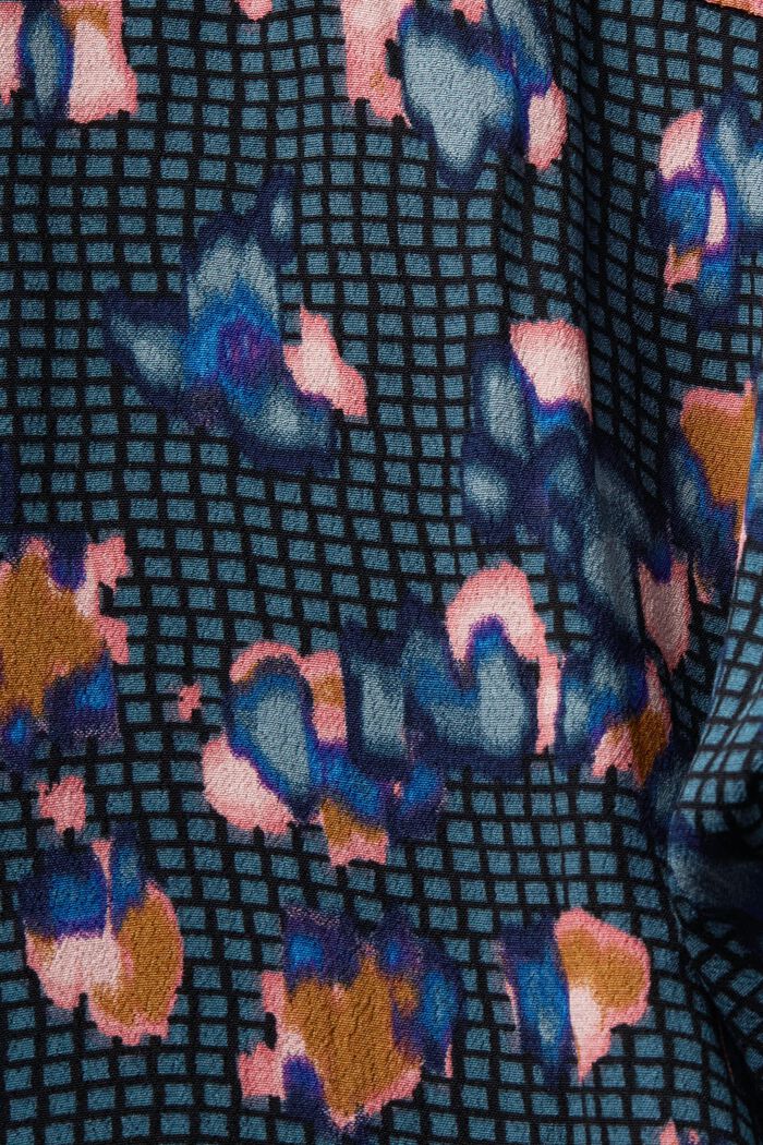 Printed Button Down Shirt, TEAL BLUE, detail image number 5