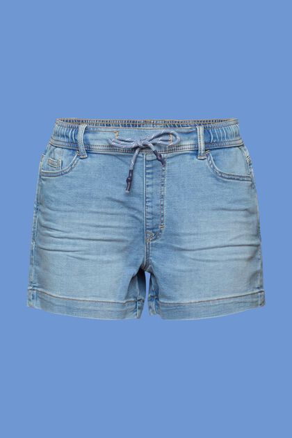 Jogger-style jeans shorts