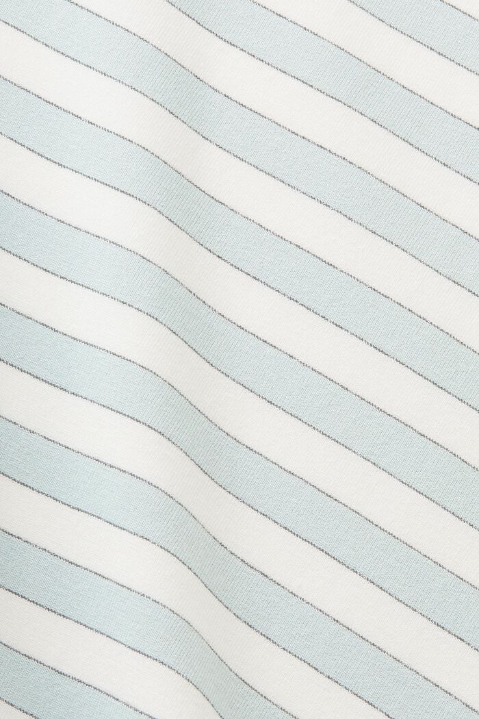 Striped Long Sleeve Turtleneck, LIGHT AQUA GREEN, detail image number 5