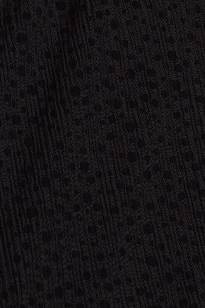 Polka dot mesh dress with flounces, BLACK, detail image number 4