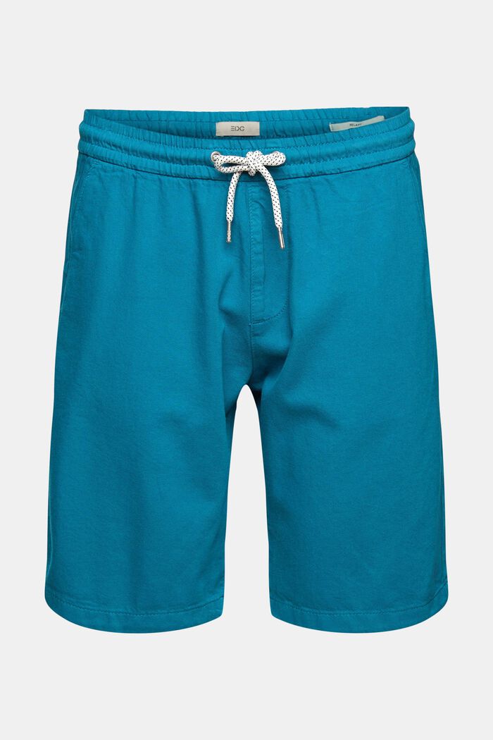 Shorts with drawstring waist, TEAL BLUE, overview