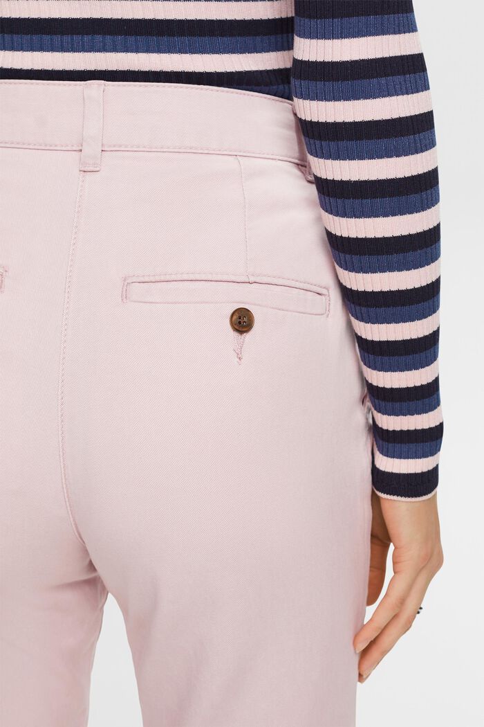 Mid-Rise Cotton-Blend Chinos, OLD PINK, detail image number 4