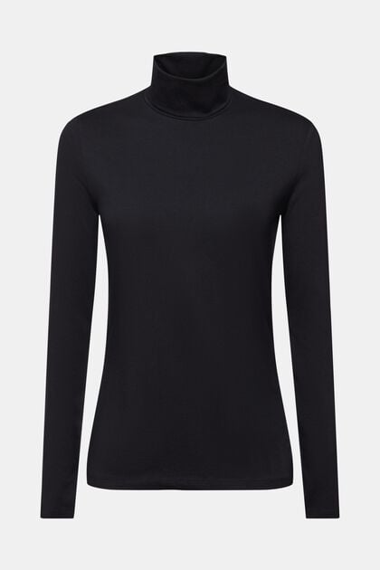 Roll Neck Long Sleeve Top