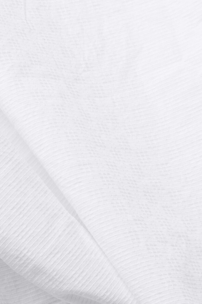 Textured slim fit shirt, WHITE, detail image number 5
