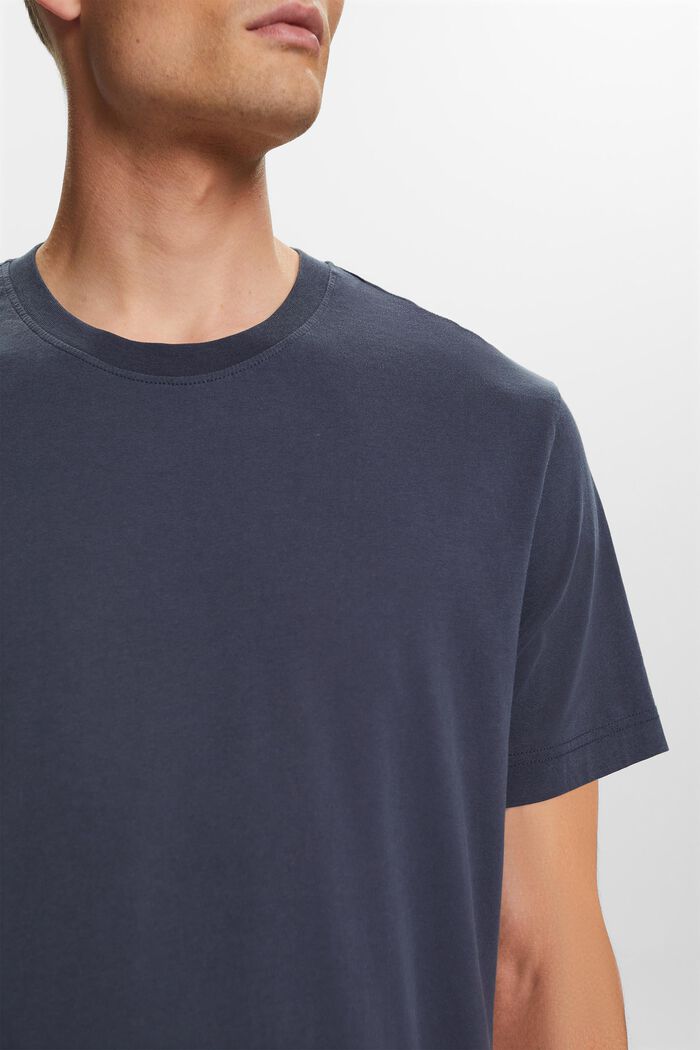 Jersey crewneck t-shirt, 100% cotton, PETROL BLUE, detail image number 2
