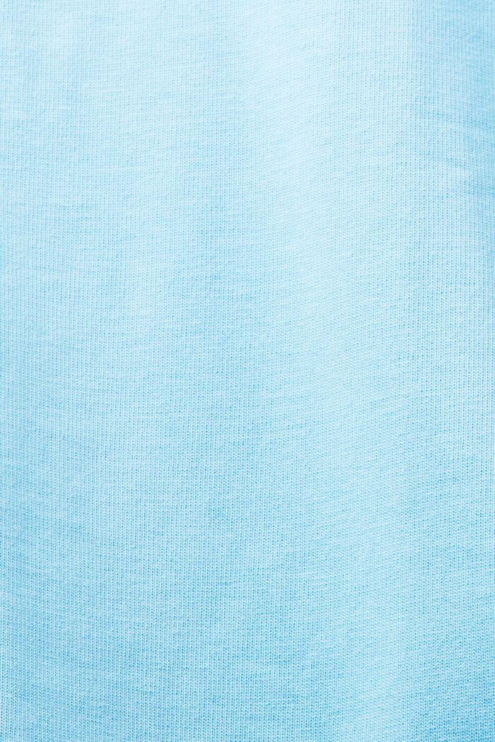 Unisex Logo Cotton Jersey T-Shirt, LIGHT TURQUOISE, detail image number 6