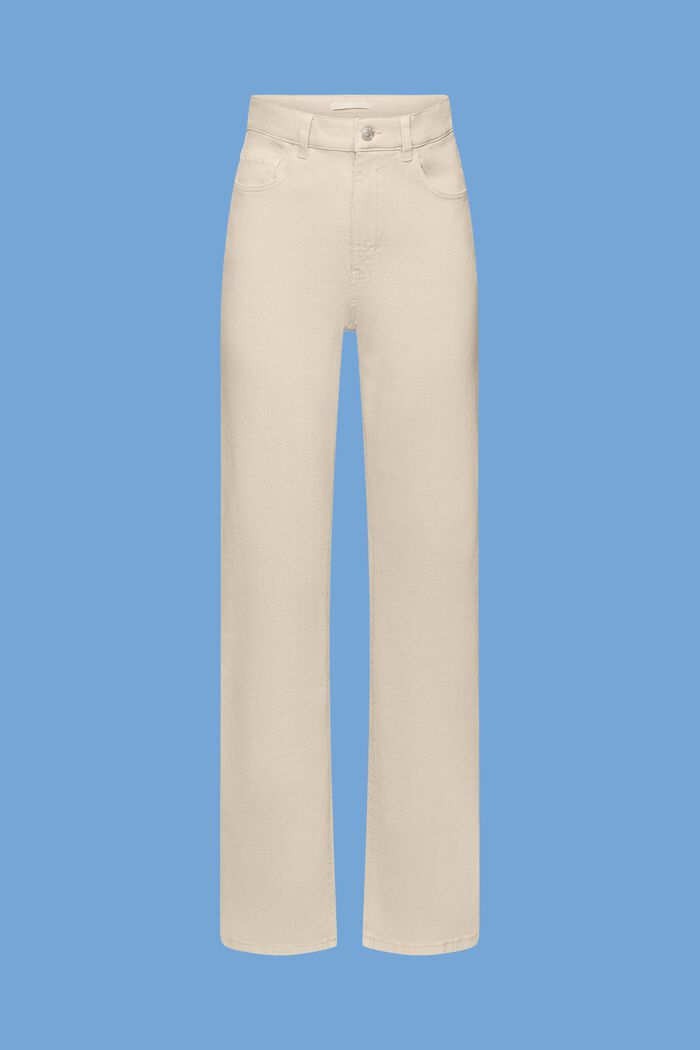 High-rise straight leg trousers, LIGHT TAUPE, detail image number 5