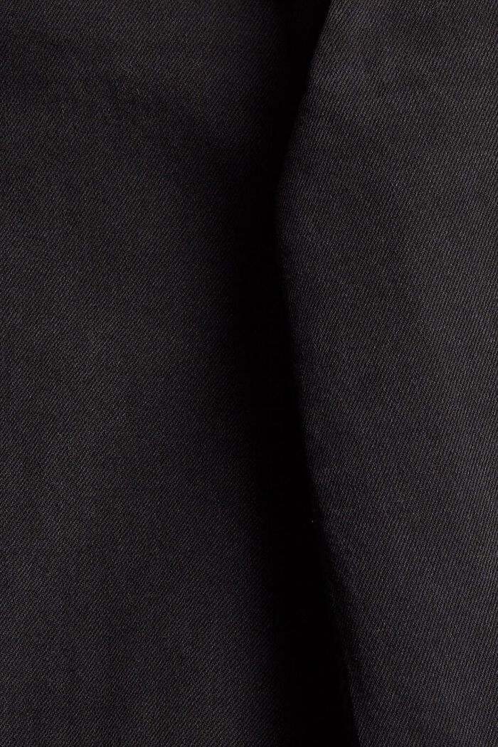 Distressed wide-leg jeans, BLACK DARK WASHED, detail image number 4