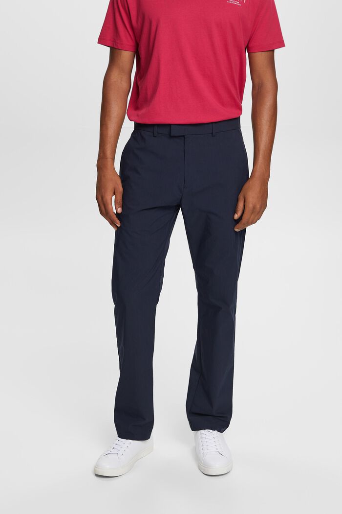 Lightweight chino trousers, cotton blend, NAVY, detail image number 0
