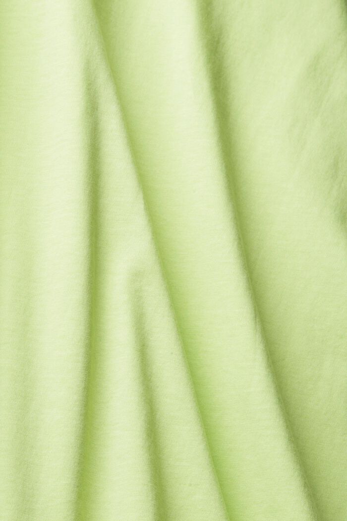 Jersey T-shirt with a print, 100% cotton, LIGHT GREEN, detail image number 4