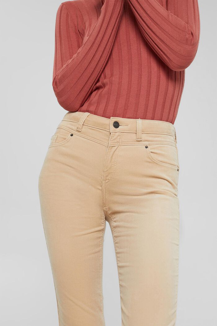 Needlecord trousers in blended cotton, SAND, detail image number 2