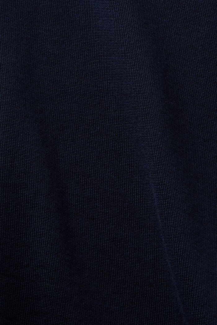 Wool Short Sleeve Sweater, NAVY, detail image number 5