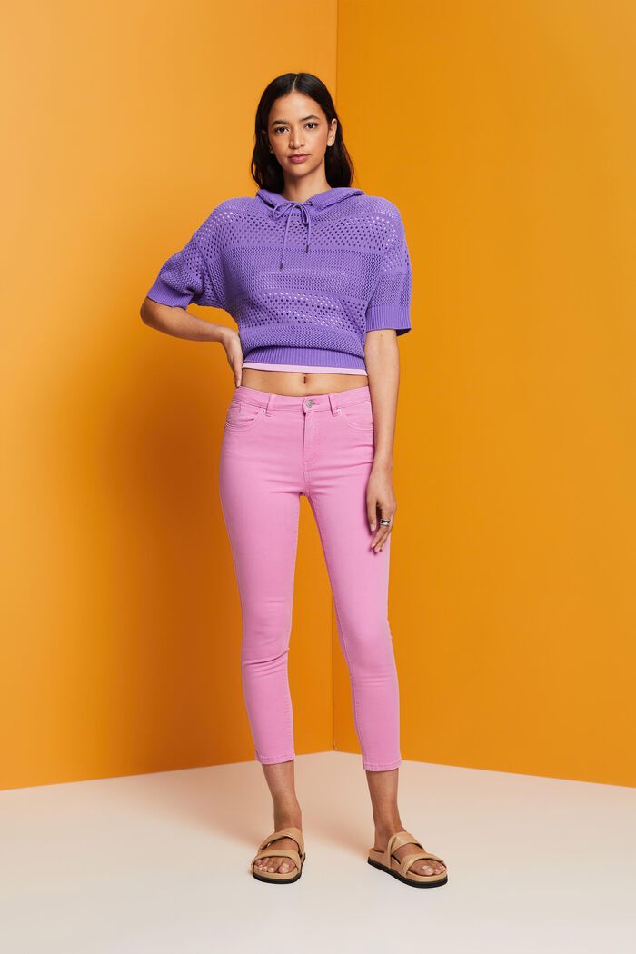 Cropped skinny trousers, LILAC, detail image number 1