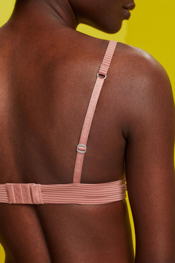 Recycled: padded microfibre bra, CINNAMON, detail image number 3