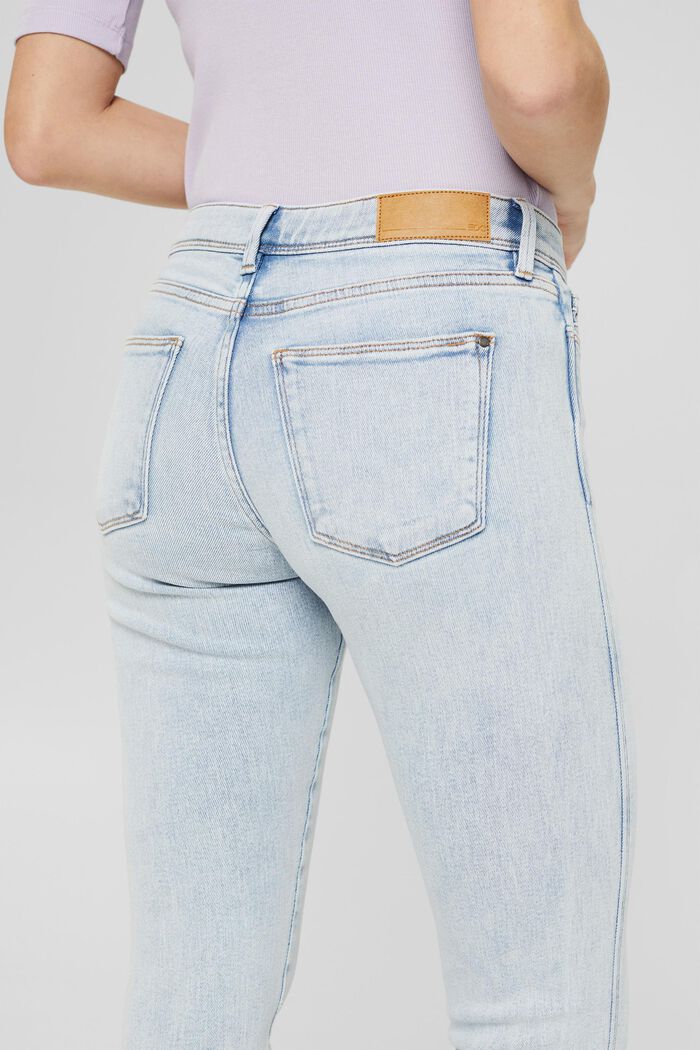 Vintage-look stretch jeans, BLUE LIGHT WASHED, detail image number 0