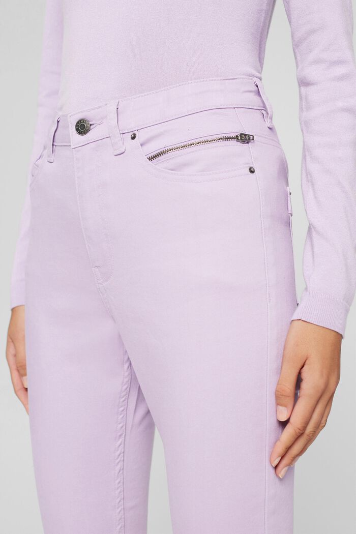 Trousers with a zip pocket, LILAC, detail image number 2