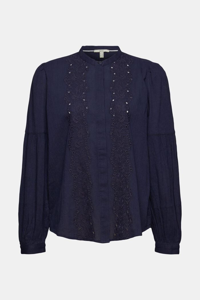 Blouses woven, NAVY, overview
