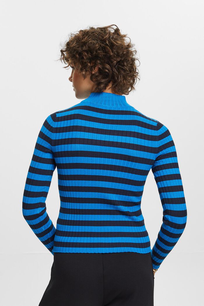 Striped rib-knit jumper, BLUE, detail image number 3