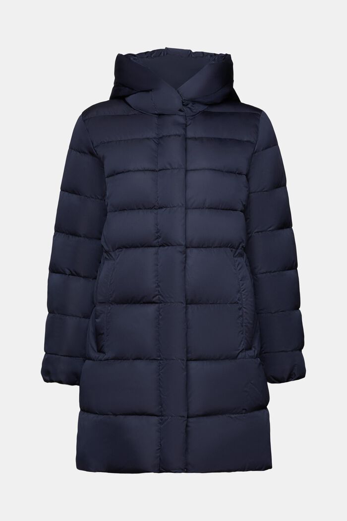 Hooded Puffer Coat, NAVY, detail image number 6